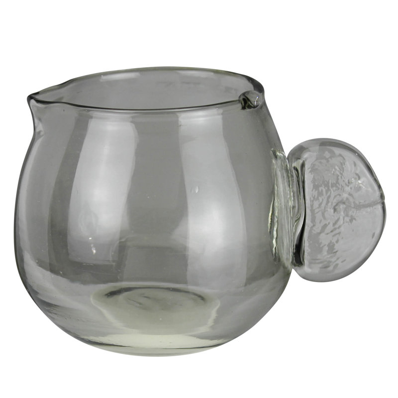 Pichet Lomi avec poignée à languette, verre - petit, H 3,5 po x L 5 po x l 3,75 po