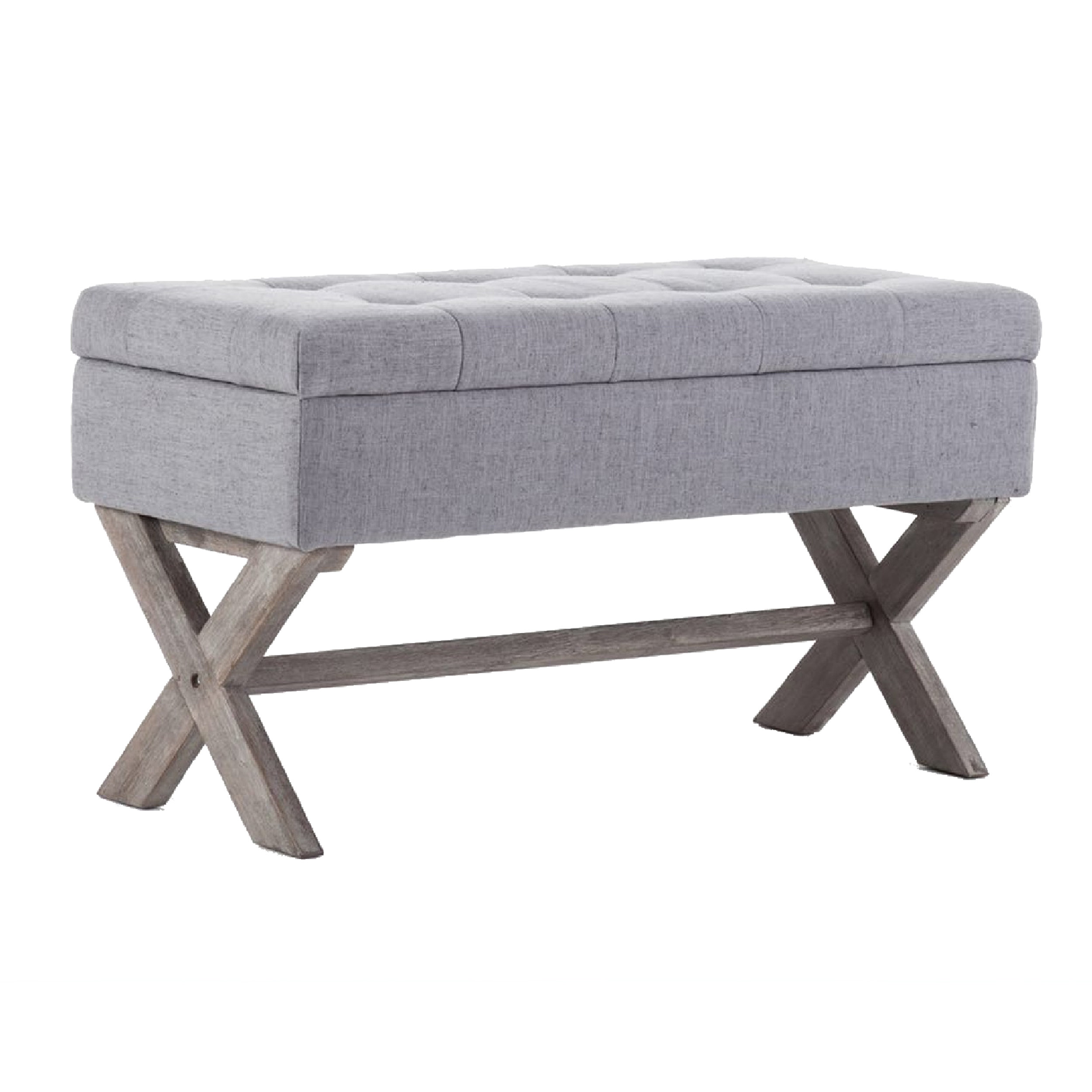 Gracie Oaks Pisano Fabric Upholstered Storage Bench & Reviews | Wayfair