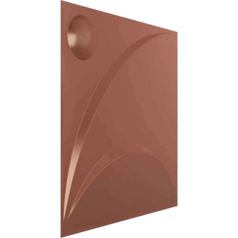 Panneau mural 3D décoratif Ezra EnduraWall (paquet de 12 pour 32,04 pieds carrés), Rose champagne