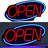 Addalin LED Open Sign Neon Light Wall Sign
