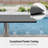 31.5'' x 31.5'' Square Outdoor Patio Black Bistro Table With Solid Powder-Coated Tabletop