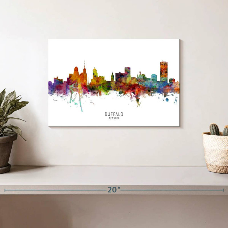 Sebbie Buffalo New York Skyline I, 8" H x 12" W