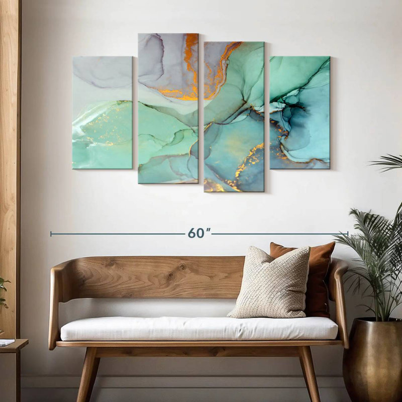 Avery Green Bronze Abstract, 32" H x 52" W
