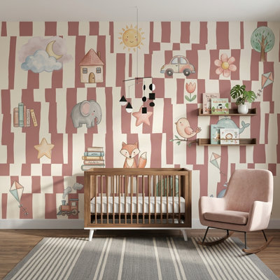 Papier peint amovible pour chambre d'enfant
