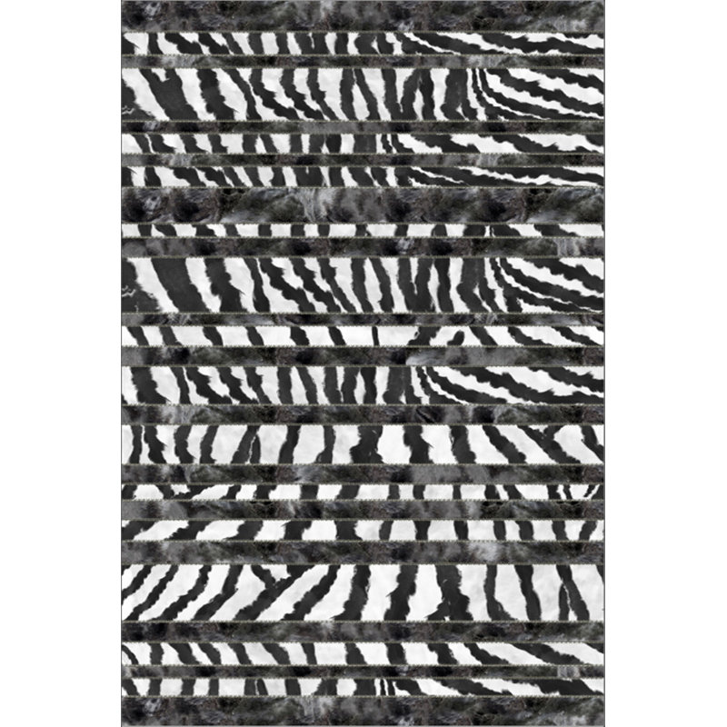 Luxurious Velvet Area Rug (4.6 x 7.2 ft), 100% Antibacterial Fabric, Non-Slip Cotton Backing, Pile Height: 0.4 in | Machine Washable, 3D Digital Print Design | Perfect for Living Room & Bedroom Decor, Soft & Durable