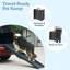 Rampe portable pour animaux de compagnie PETMAKER - Rampe antidérapante de 152 cm pour chien permettant d'accéder à une voiture, un camion, un VUS ou une maison (noire)