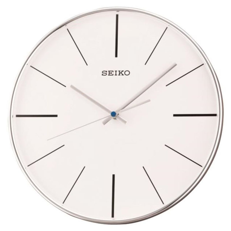 QXA634ALH Wall Clock, Silver-Tone