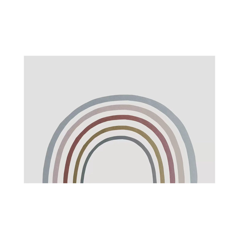 Rainbow Watercolour by Leah Straatsma - Wrapped Canvas Print, 20.32 cm H x 30.48 cm W