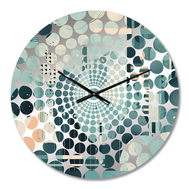 Hasseltine - Horloge murale géométrique abstraite, Petit