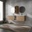 Meuble-lavabo mural avec lavabo et armoire latérale-114705325