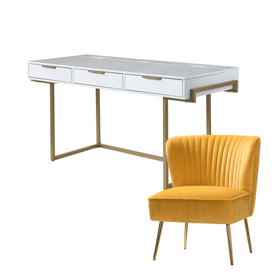 Euclid Modern 2-Piece Desk Office Chair Set