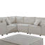 Canapé modulaire de 99 po avec repose-pieds