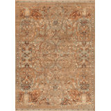 Artisan Wool & Silk One-of-a-Kind 9' X 12' Hand Knotted Area Rug