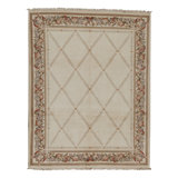 Hand Knotted Area Rug in Ivory