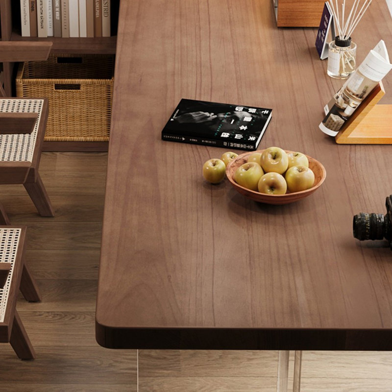 Walnut Rectangular Solid Wood desks, 29.53" H x 78.74" W x 23.62" D