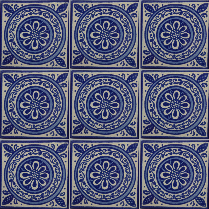Carreaux mexicains 4,2 "x 4,2" 9 pièces TalaMex