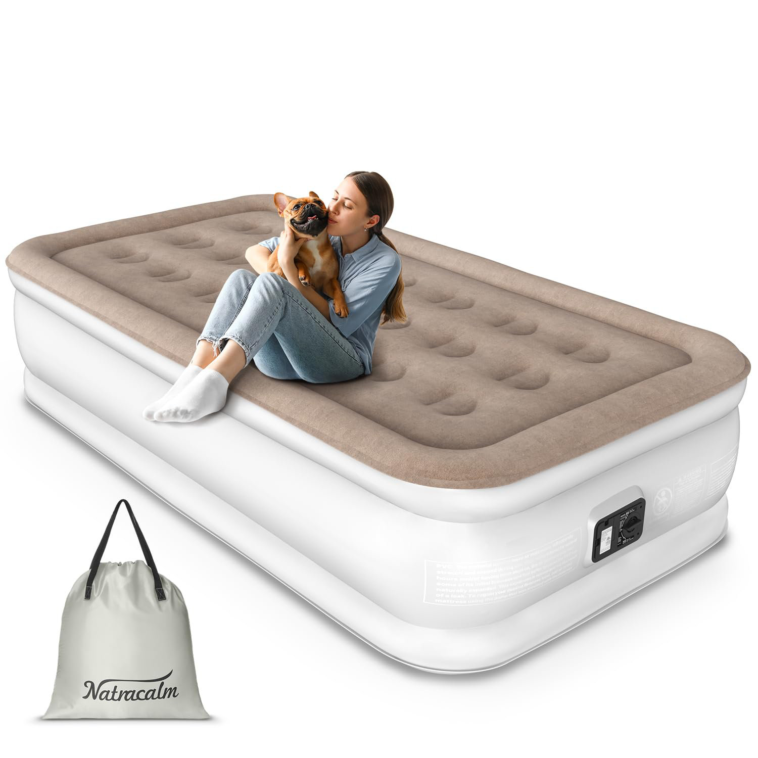 Fashion Finesse Air Mattress With Built In Pump, Blow Up Mattress In 3 ...
