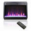 Ultra-Thin Electric Fireplace Insert With Realistic Flame, Remote Control, Timer, Overheating Protection, And Sidelight