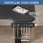 59“ L Shaped Adjustable Height Standing Desk With Shelves-945586755