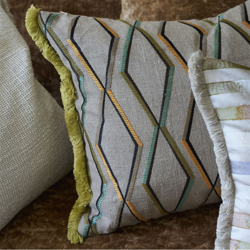 Trevenna Decorative Pillow, Beige/Yellow