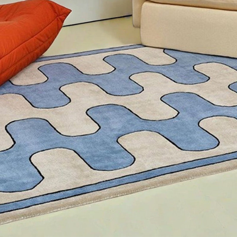 checkerboard pattern Area Rugs, Rectangle 5'3" x 7'7"