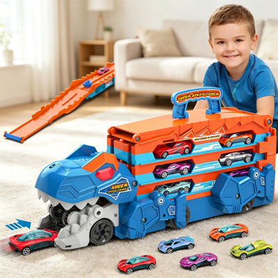 Camion de transport de dinosaures avec rail de pliage Catapult