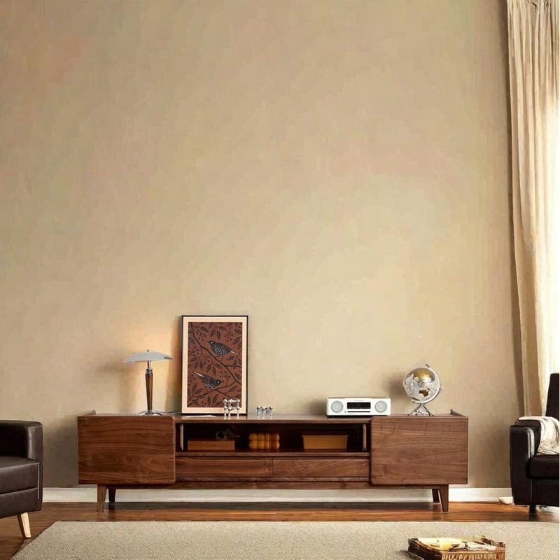 Meuble télé avec rangement de style italien, 86.61"