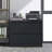 2-Drawer Lockable Heavy-Duty Metal Filing Cabinet, Silent Full-Extension Slides Easy-Assembly Space-Saving For Letter Legal A4 F4 Home Office