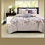 Ensemble de literie réversible 6 pièces, courtepointe en mélange de coton avec coussins décoratifs, style transitionnel pour la maison