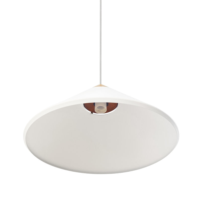 1 - Light Satin Pendant, White