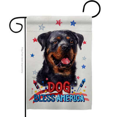 Drapeau de jardin patriotique en polyester 18 x 13 po à 2 côtés