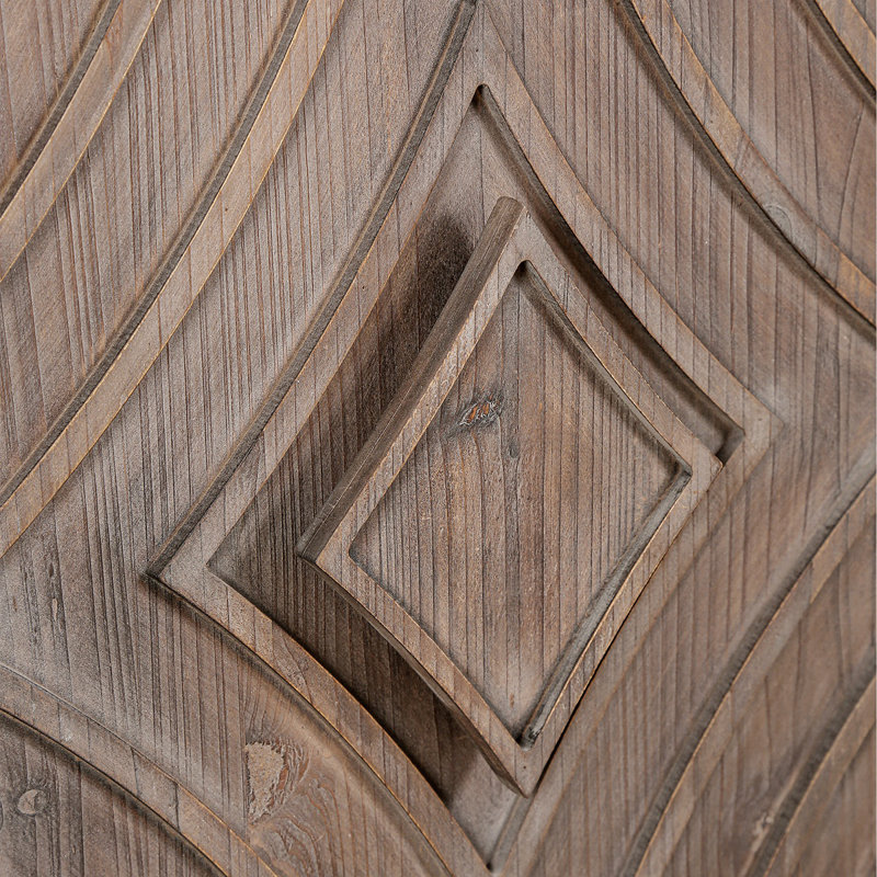 Armoire de rangement en bois Rebecka, Brun antique