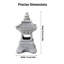 Statue de lampe de jardin zen-118735746