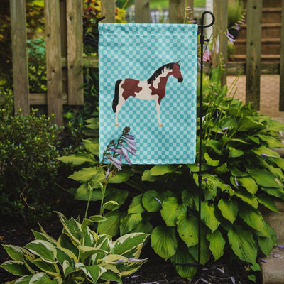 Pinto cheval 2 côtés en polyester 15 x 11 po drapeau de jardin