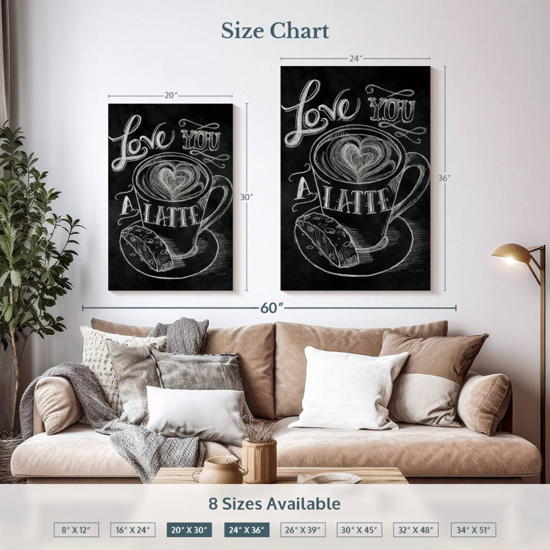 Tergel Love You A Latte I, 36" H x 24" W