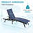 2 PCS All Weather Pool Lounge Chairs Ergonomic Design With Adjustable Backrest-280123596