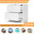  28.25 Inch Locking 2 Drawer Metal Office Storage Filing Cabinet, White