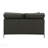 Black Top Grain Leather Sofa