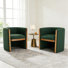 Fauteuil d'appoint l 28 po avec cadre en bois en forme de H (ensemble de 2)