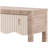  Abrams Mahogany & Gold Console Table-1208894443