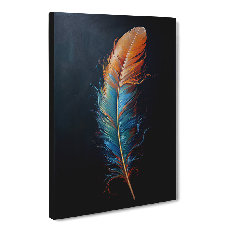 Feather Modern - Wrapped Canvas, 60cm H x 40cm W x 3cm D