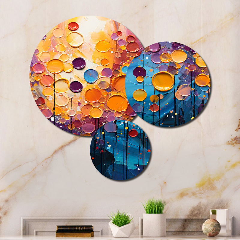 Abstract Wall Decor on Metal