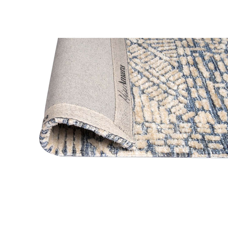 Dacee Geometric Rug, Tapis de couloir 2 pi 7 po x 16 pi 1 po