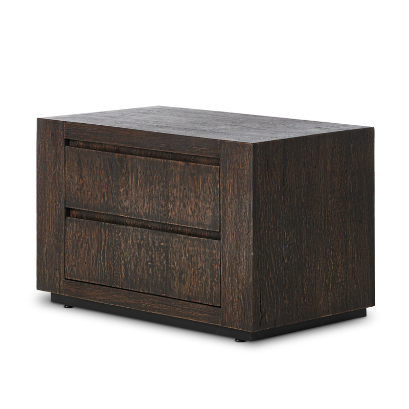 Abaso 2 - Drawer Nightstand, Dark Brown