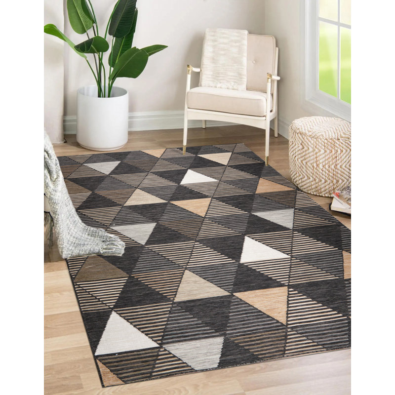 Tapis intérieur / extérieur Bentzel, Rectangle 5 pi 3 po x 7 pi 3 po