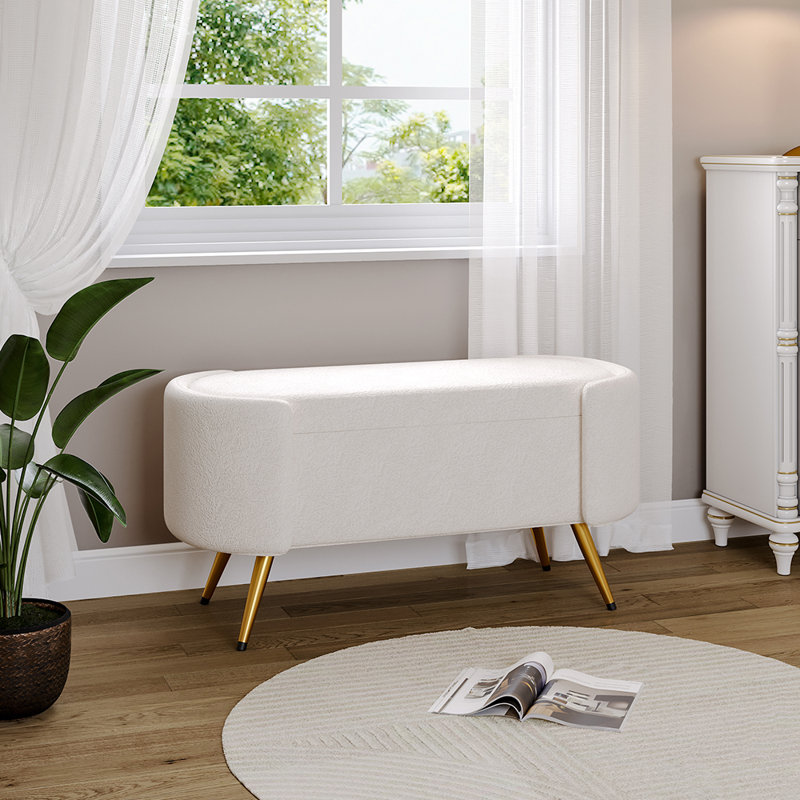 Velvet Upholstered Bench
