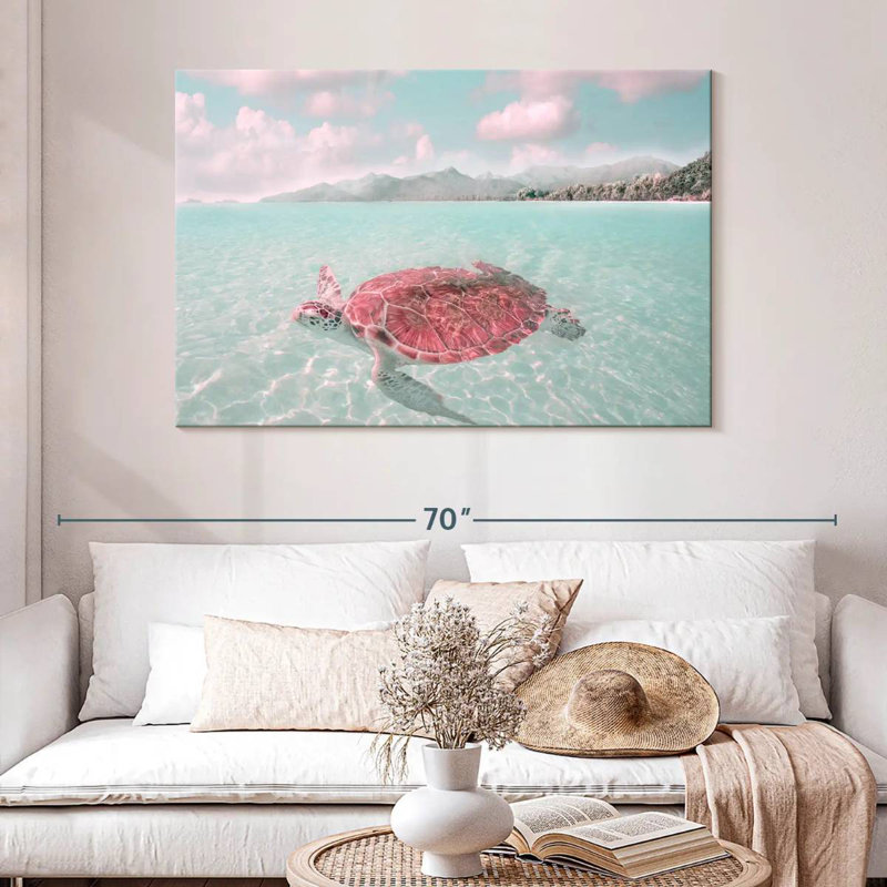Brampt Sunbathing Turtle, 32" H x 48" W