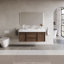 Ensemble de meuble-lavabo mural 48 po Mid Century-1875936260-1875936261