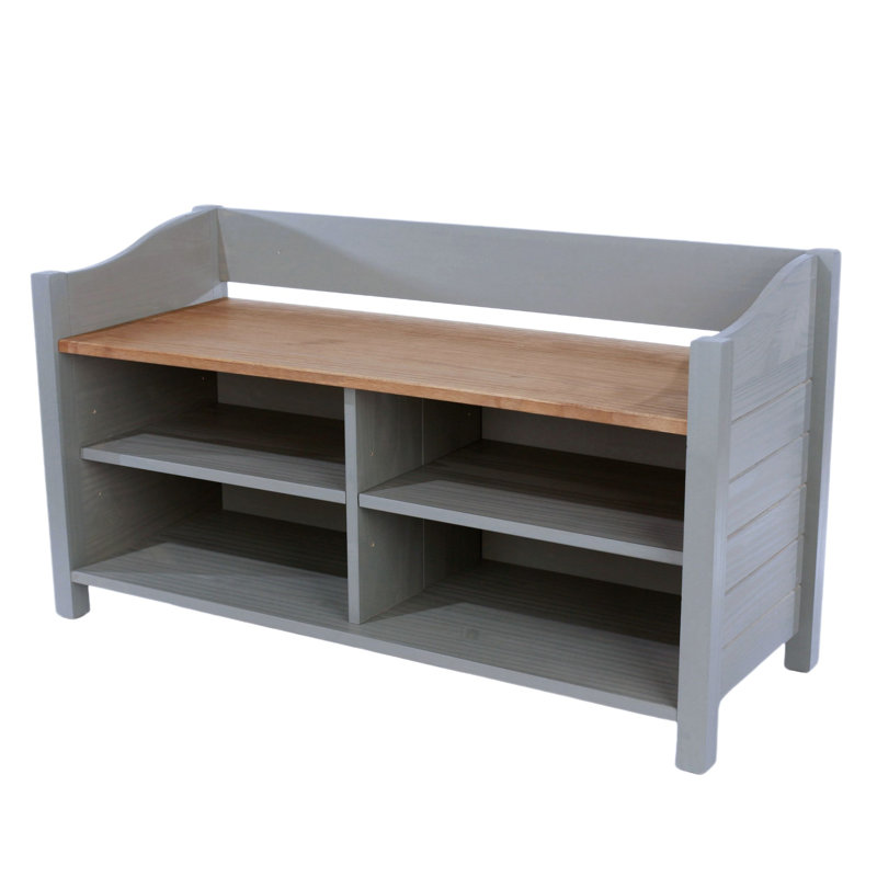 Claypoole Solid Wood Storage Bench