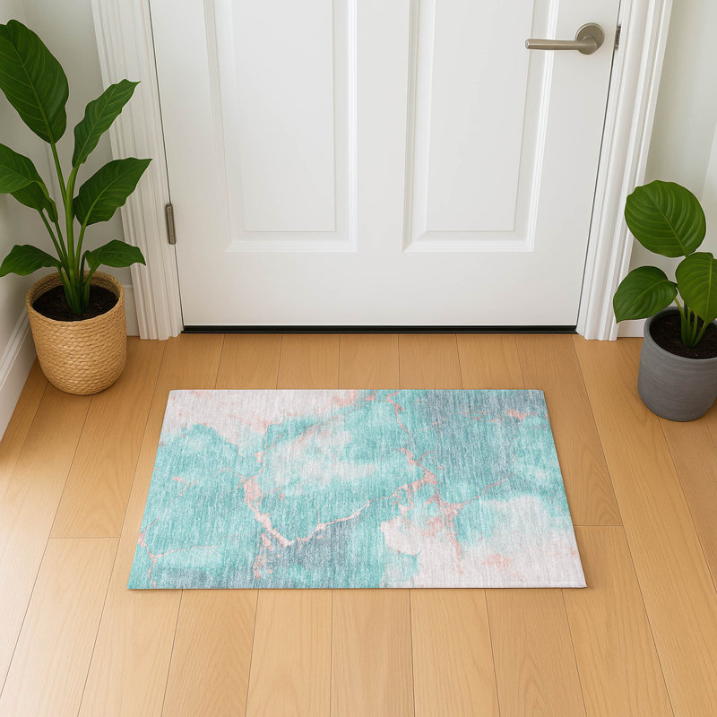 Premium Machine Washable Jacquez AMF1790 Abstract Rug, Rectangle 1'8" x 2'6"
